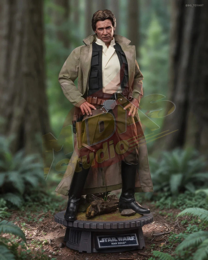 Brand New🔥 Hot Toys MMS740 Star Wars Return of the Jedi Han Solo 1/6 Scale Collectible Figure Set