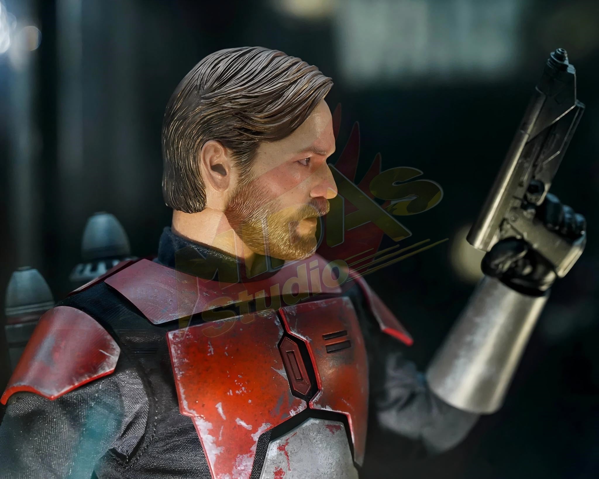 Brand New🔥 Hot Toys 1/6 Scale Star Wars: The Clone Wars Obi-Wan Kenobi Mandalorian Armor Collectible Figure (Exclusive Limited Edition, TMS126)