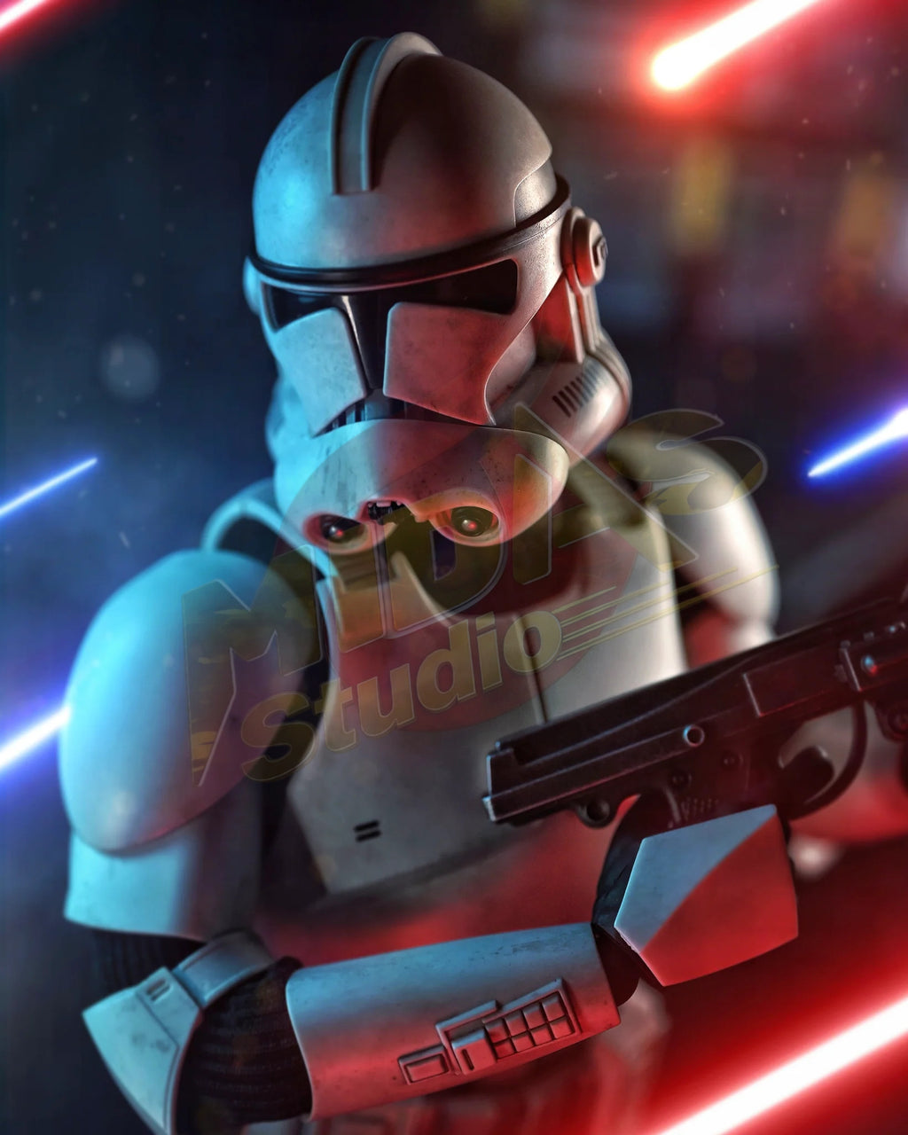 Brand New🔥 Hot Toys 1/6 Scale Star Wars Attack of the Clones Clone Trooper (MMS647) Collectible Figure