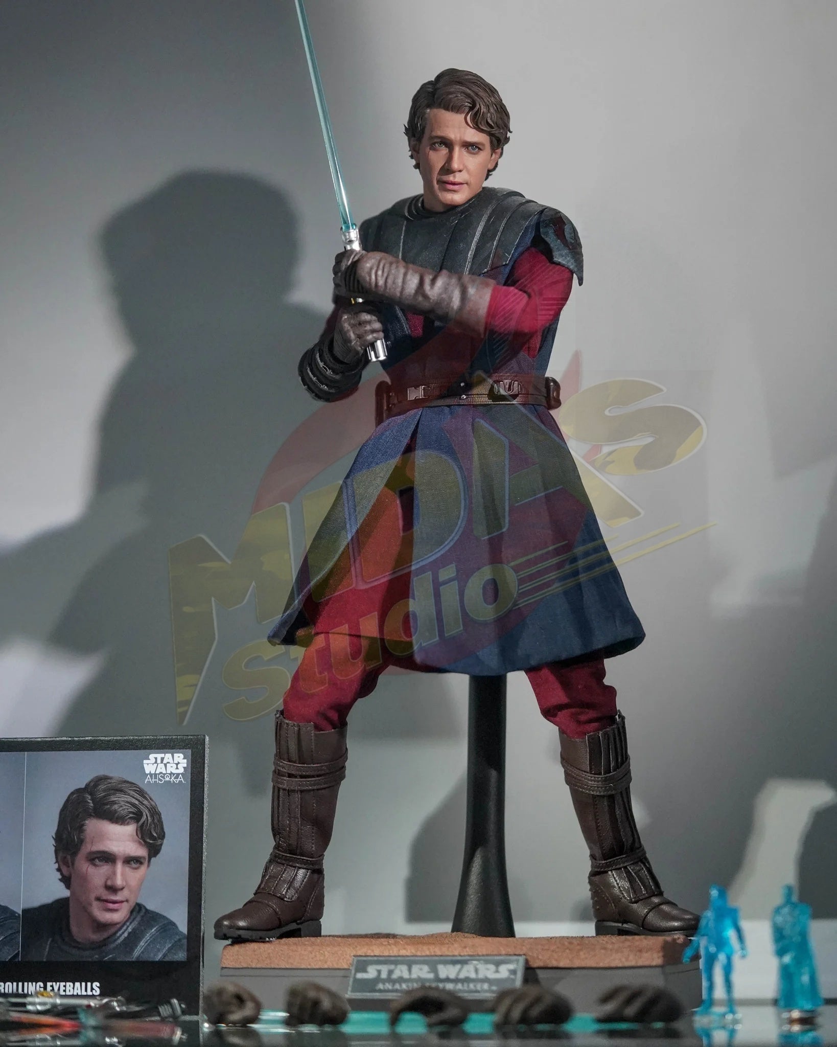 Brand New🔥 Hot Toys TMS129 Star Wars Ahsoka Anakin Skywalker Clone Wars 1/6 Scale Collectible Figure Set