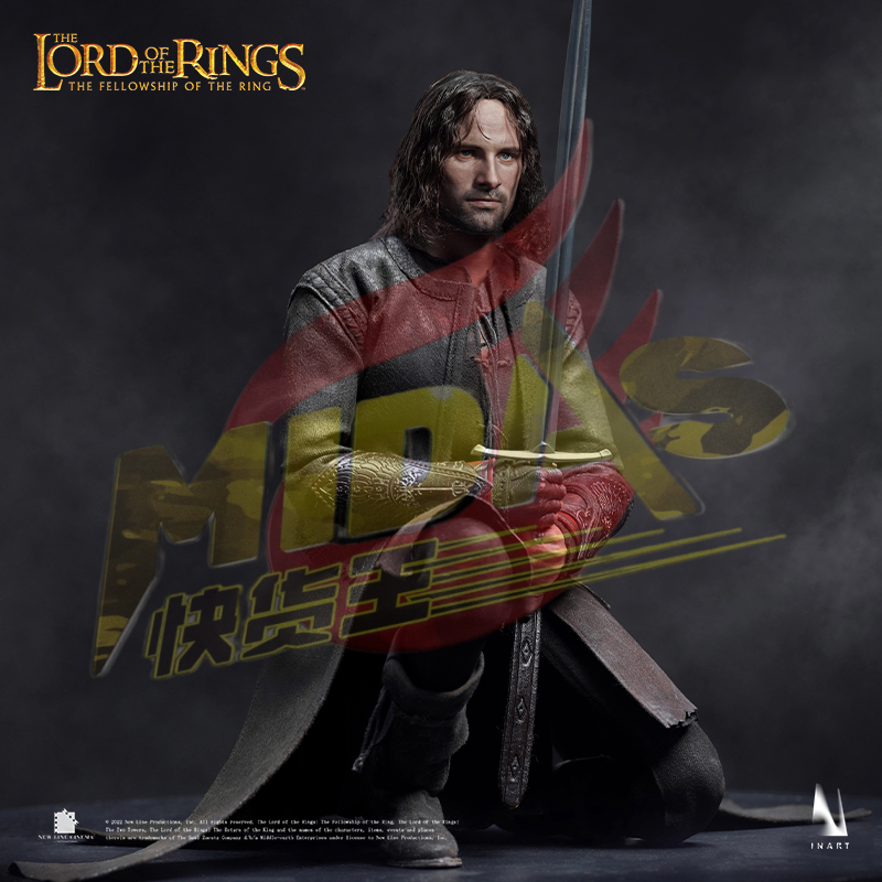 READY🔥 INART The Lord Of The Rings The Fellowship Of The Ring Aragorn 1/6th Scale Collectible Figure Premium Edition (Rooted Hair)