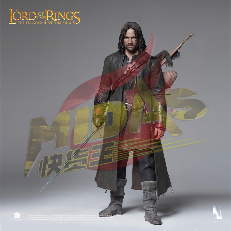 READY🔥 INART The Lord Of The Rings The Fellowship Of The Ring Aragorn 1/6th Scale Collectible Figure Premium Edition (Rooted Hair)