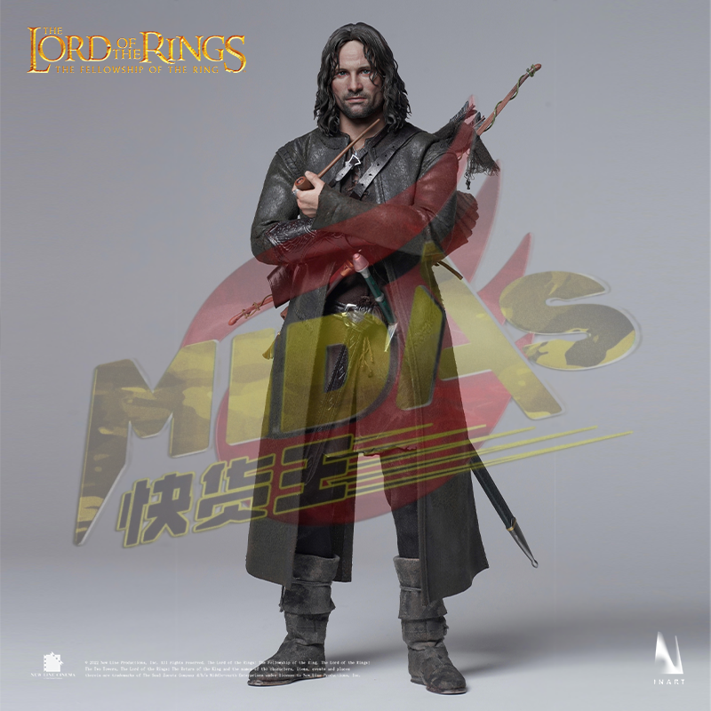 READY🔥 INART The Lord Of The Rings The Fellowship Of The Ring Aragorn 1/6th Scale Collectible Figure Premium Edition (Rooted Hair)