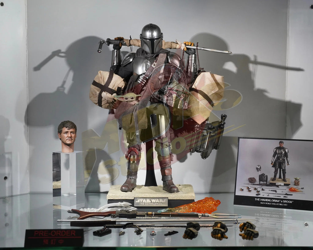 Brand New🔥 Hot Toys 1/6 Scale Star Wars: The Mandalorian and Grogu Collectible Set (Deluxe Version, TMS052)