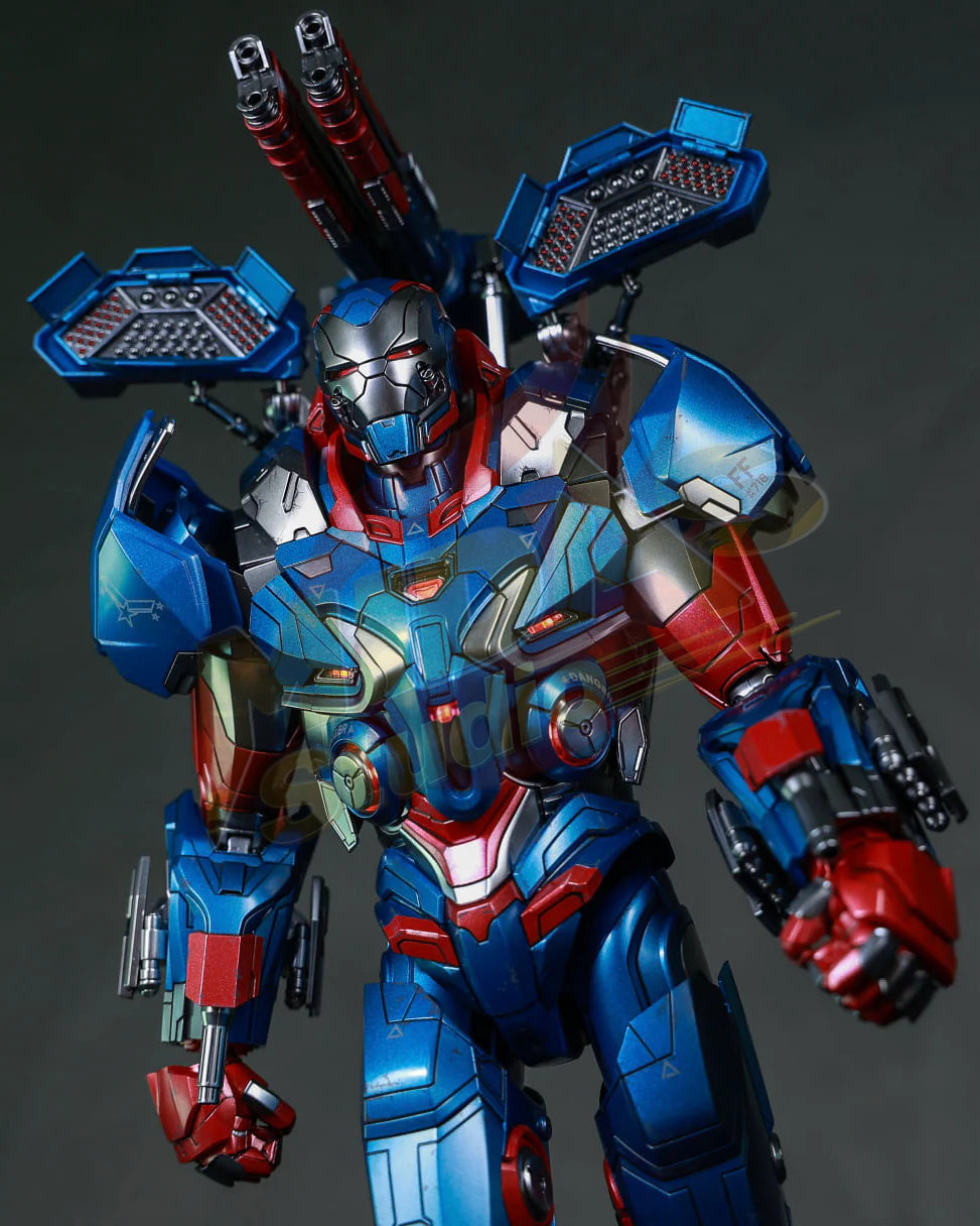 Brand New🔥 Hot Toys MMS547D34 Avengers Endgame Iron Patriot 1/6 Scale Collectible Figure Set