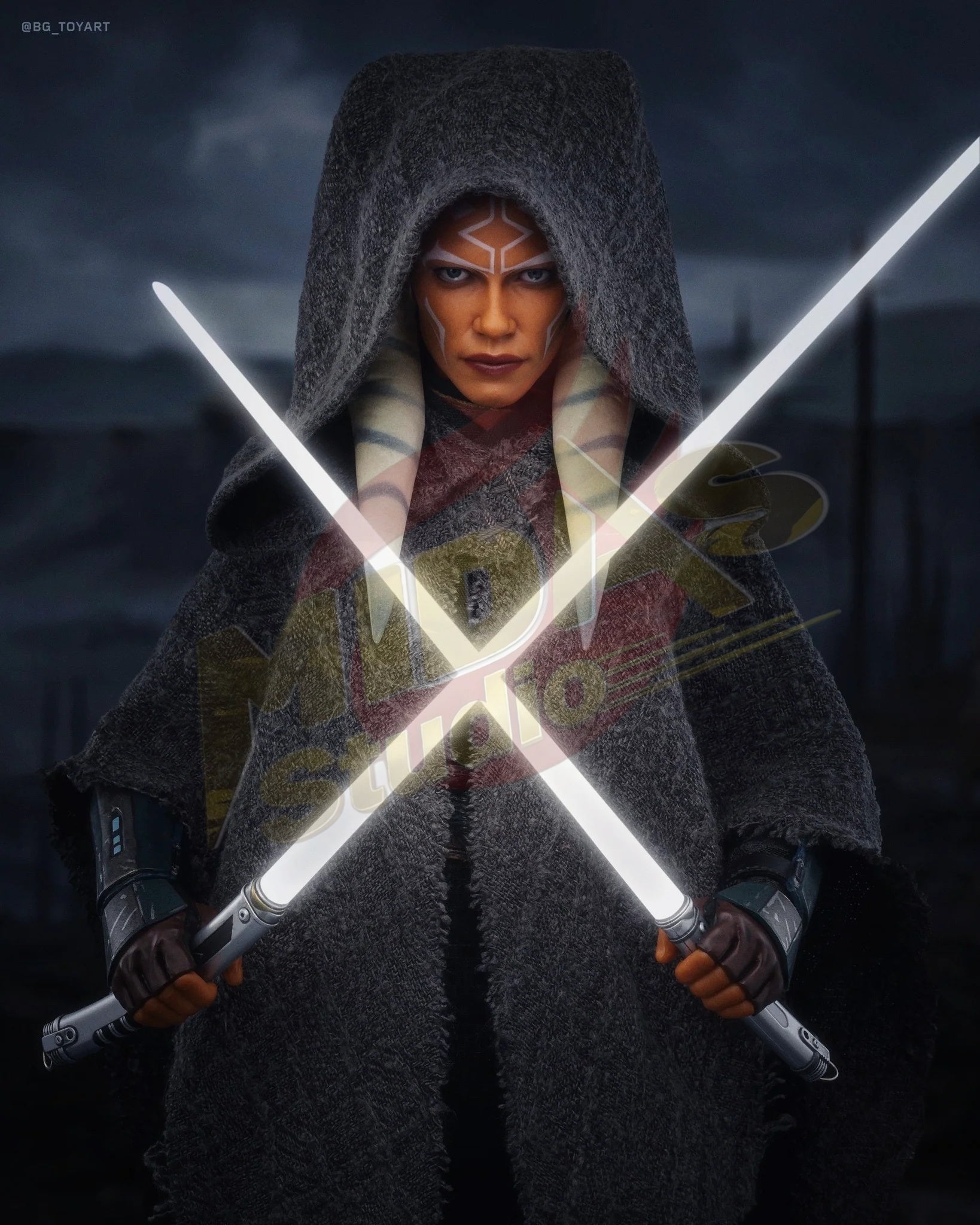 Brand New🔥 Hot Toys 1/6 Scale Star Wars: The Mandalorian Ahsoka Tano & Grogu Collectible Set (DX21)
