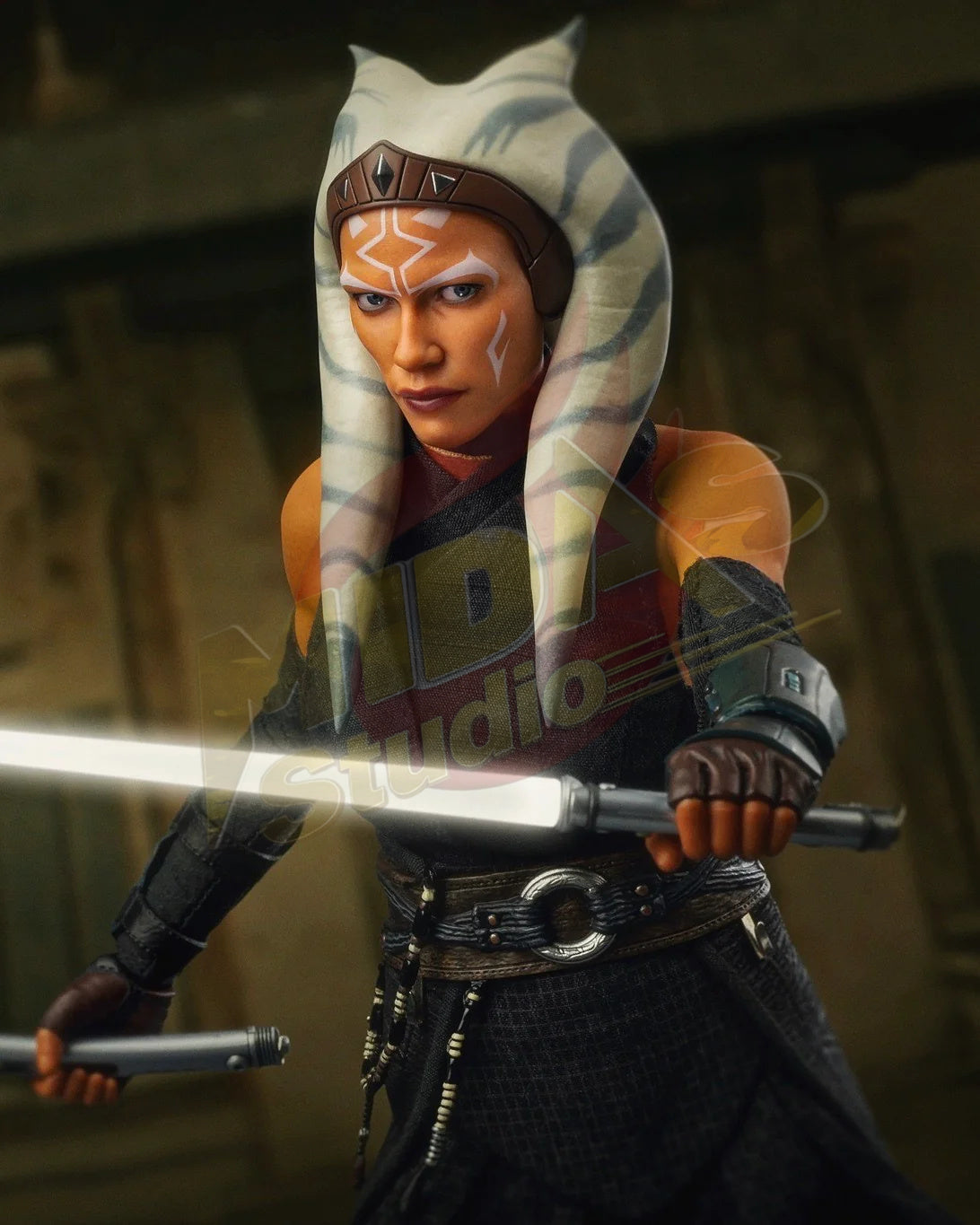 Brand New🔥 Hot Toys 1/6 Scale Star Wars: The Mandalorian Ahsoka Tano & Grogu Collectible Set (DX21)