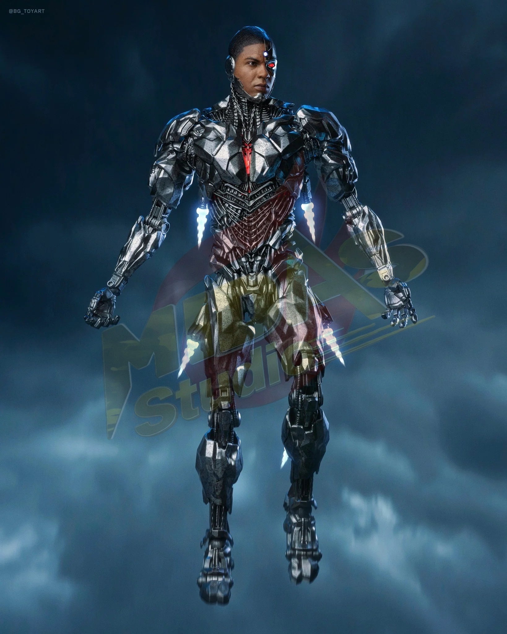 Brand New🔥 Hot Toys 1/6 Scale Zack Snyder's Justice League - Cyborg Collectible Figure (Special Edition, TMS057)