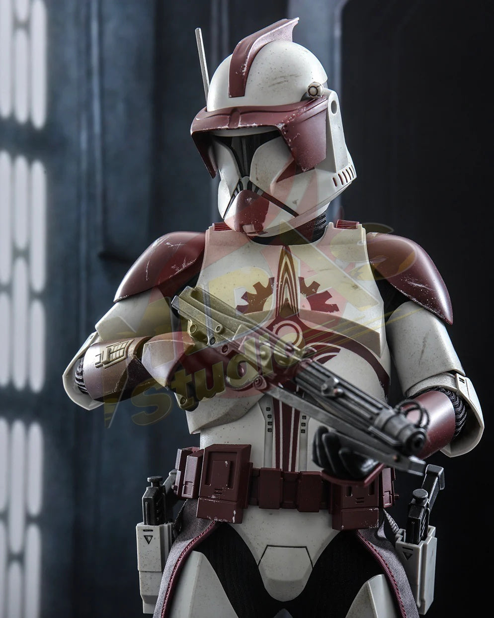 Brand New🔥 Hot Toys Star Wars TMS103 The Clone Wars Clone Commander Fox 1/6 Scale Collectible Figure Set