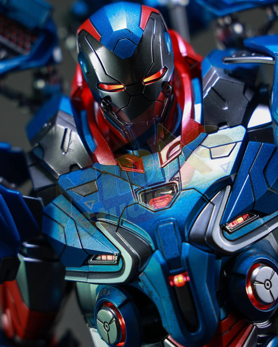 Brand New🔥 Hot Toys MMS547D34 Avengers Endgame Iron Patriot 1/6 Scale Collectible Figure Set