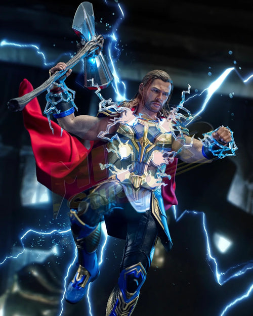 Brand New🔥 Hot Toys 1/6 Scale Marvel Thor: Love and Thunder - Thor Collectible Figure (Deluxe Edition, MMS656)