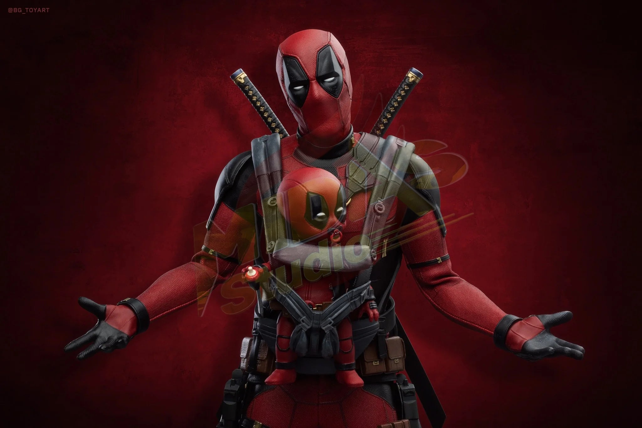 Brand New🔥Hot Toys 1/6 Scale Marvel Deadpool and Wolverine Deadpool (MMS746B, Exclusive Special Edition) Collectible Figure