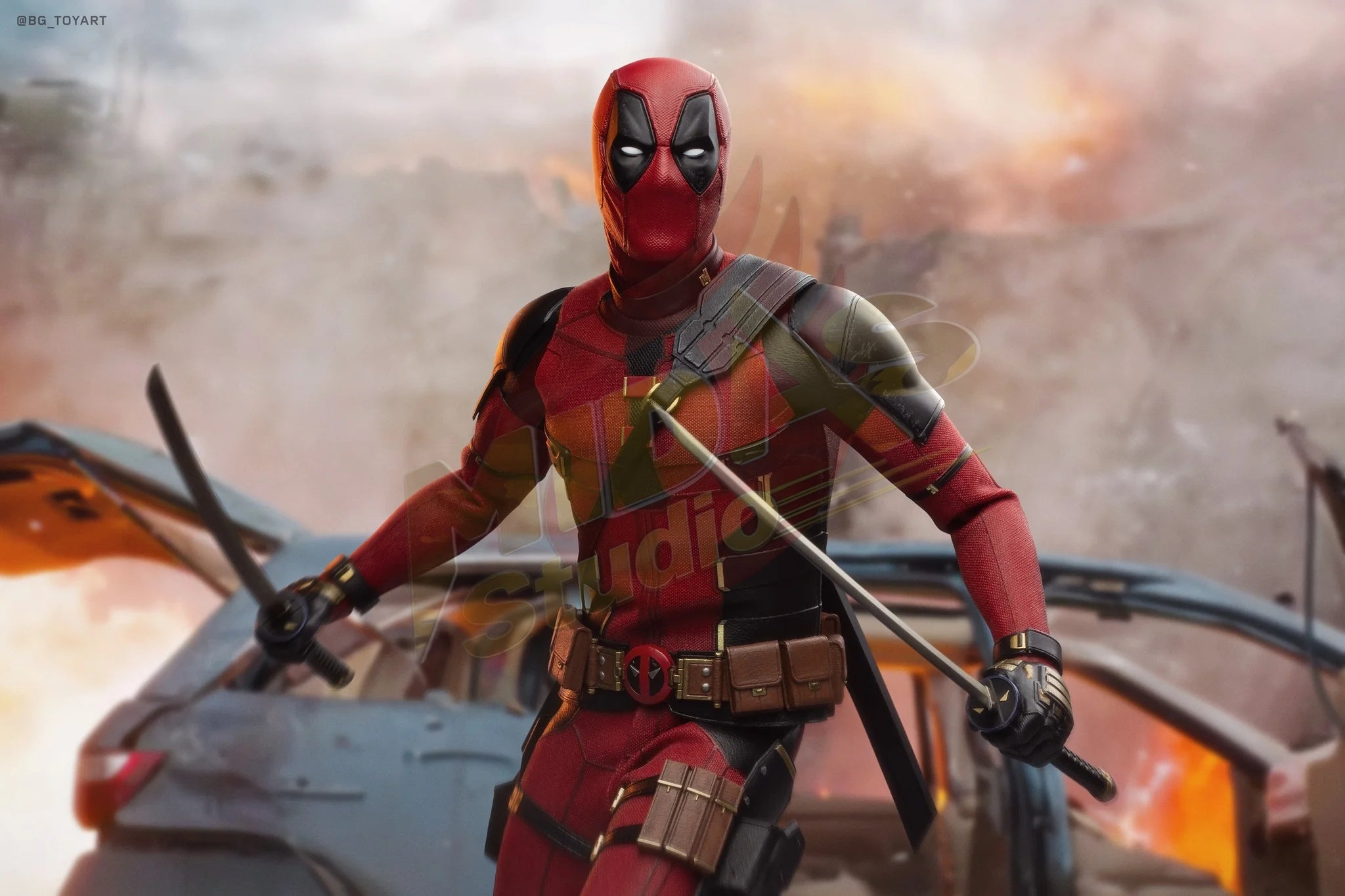 Brand New🔥Hot Toys 1/6 Scale Marvel Deadpool and Wolverine Deadpool (MMS746B, Exclusive Special Edition) Collectible Figure