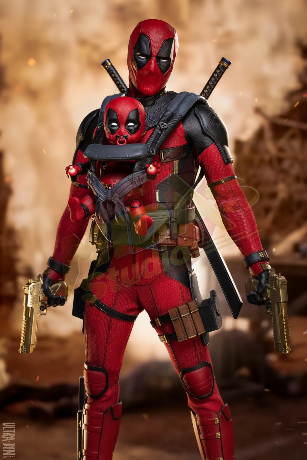 Brand New🔥Hot Toys 1/6 Scale Marvel Deadpool and Wolverine Deadpool (MMS746B, Exclusive Special Edition) Collectible Figure