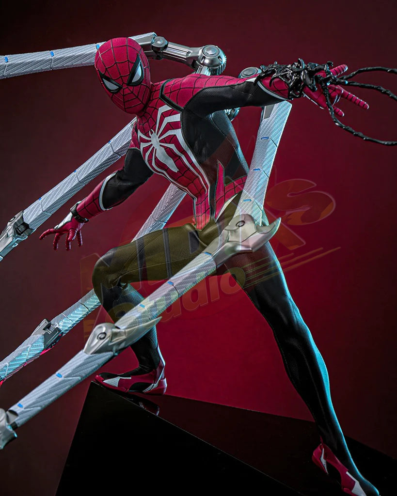 Brand New🔥 Hot Toys 1/6 Scale Marvel’s Spider-Man 2 Peter Parker (Advanced Suit 2.0) (Red and Black Suit Style) Collectible Figure (VGM66, Limited 500 Pieces in Hong Kong)