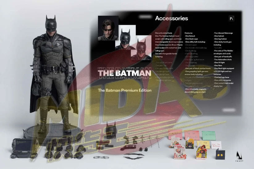 INART🔥The Batman 1:6 Scale Collectible Figure (Premium Edition) (Rooted Hair)