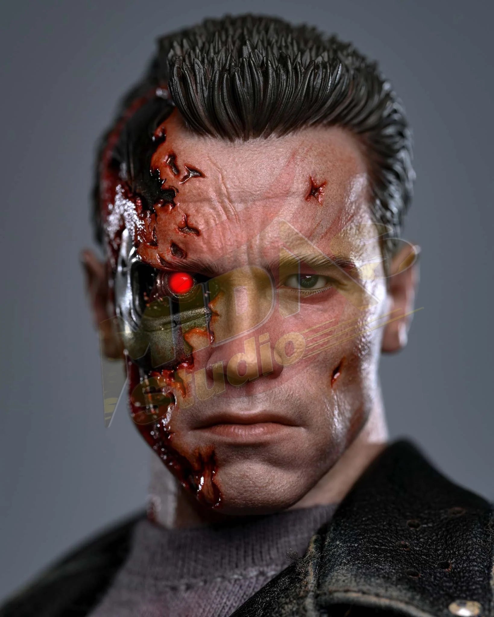 Brand New🔥 Hot Toys 1/6 Scale Terminator 2: Judgment Day T-800 (Battle Damaged Version 2.0) Collectible Figure (DX46)