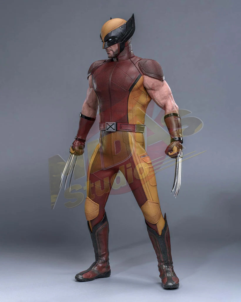 Brand New🔥 Hot Toys 1/6 Scale Deadpool & Wolverine - Wolverine (Classic Brown and Tan) Collectible Figure (Hot Toys Exclusive, MMS831)
