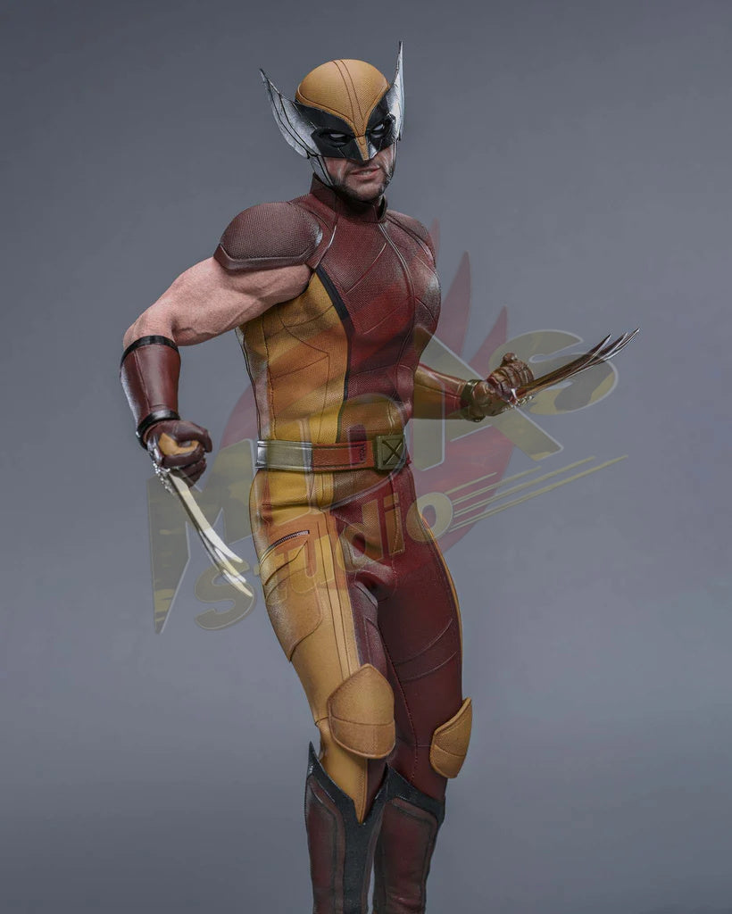 Brand New🔥 Hot Toys 1/6 Scale Deadpool & Wolverine - Wolverine (Classic Brown and Tan) Collectible Figure (Hot Toys Exclusive, MMS831)