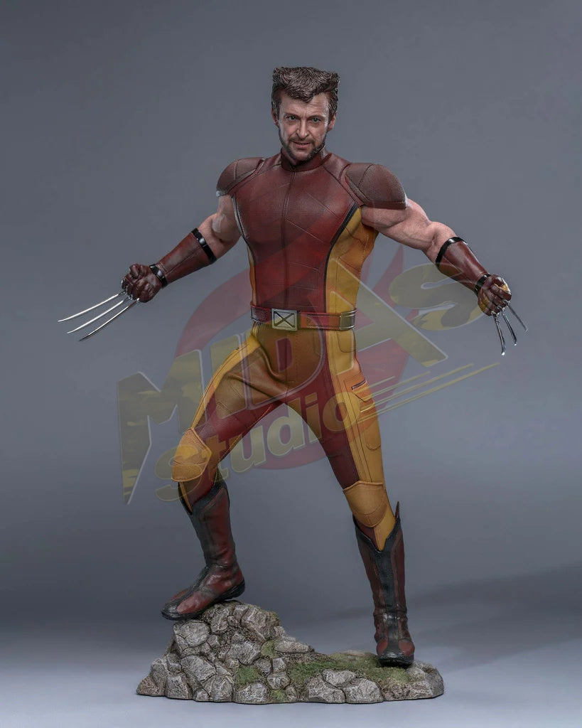 Brand New🔥 Hot Toys 1/6 Scale Deadpool & Wolverine - Wolverine (Classic Brown and Tan) Collectible Figure (Hot Toys Exclusive, MMS831)