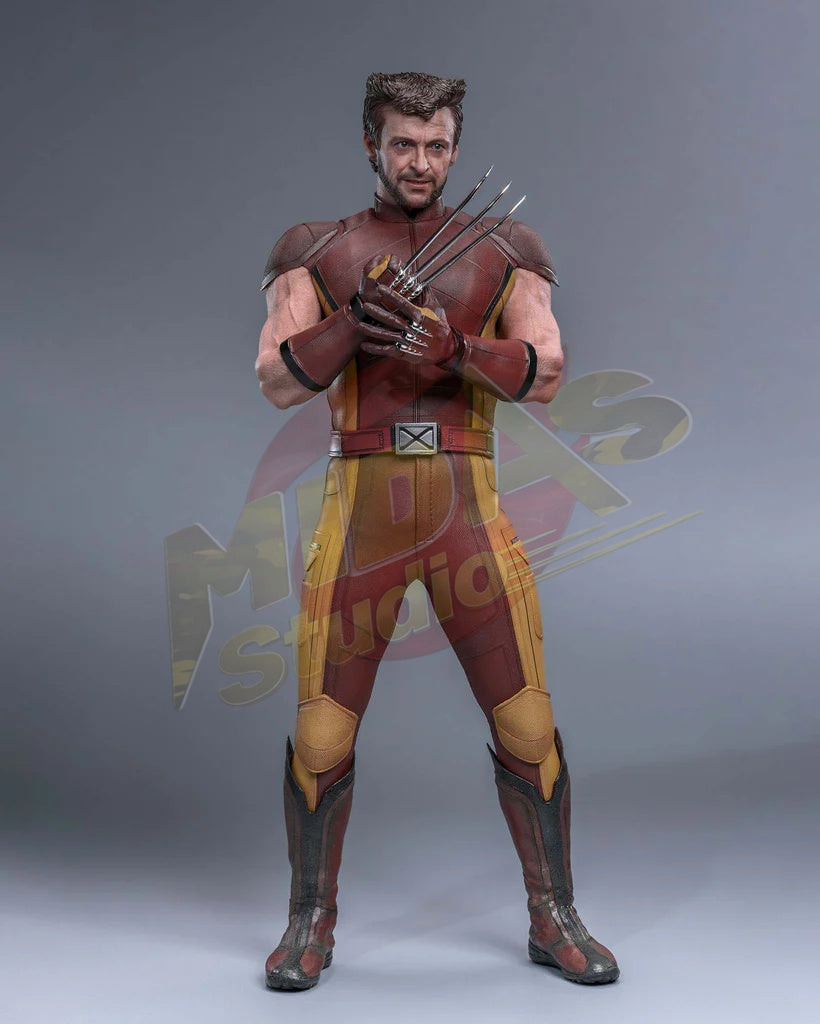 Brand New🔥 Hot Toys 1/6 Scale Deadpool & Wolverine - Wolverine (Classic Brown and Tan) Collectible Figure (Hot Toys Exclusive, MMS831)