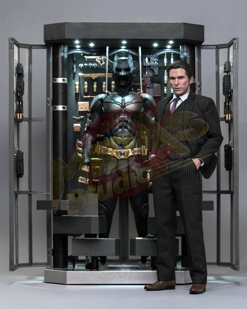Brand New🔥 Hot Toys 1/6 Scale Batman: The Dark Knight - Batman Armory with Bruce Wayne (2.0) Collectible Set (MMS750)