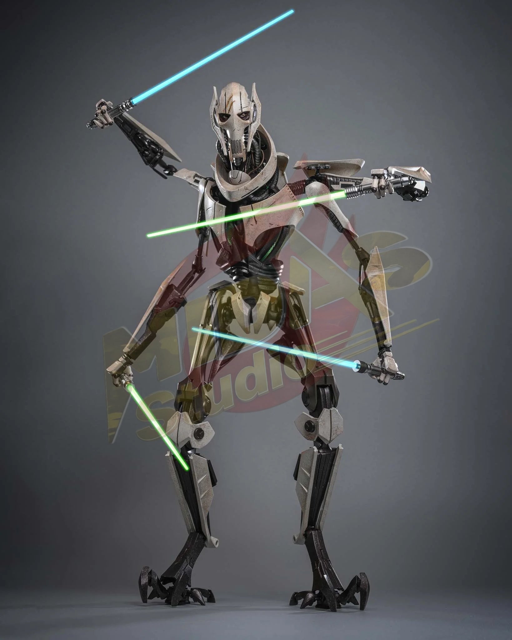 Brand New🔥 Hot Toys 1/6 Scale Star Wars Episode III: Revenge of the Sith General Grievous Collectible Figure (Special Edition, MMS760D67B)
