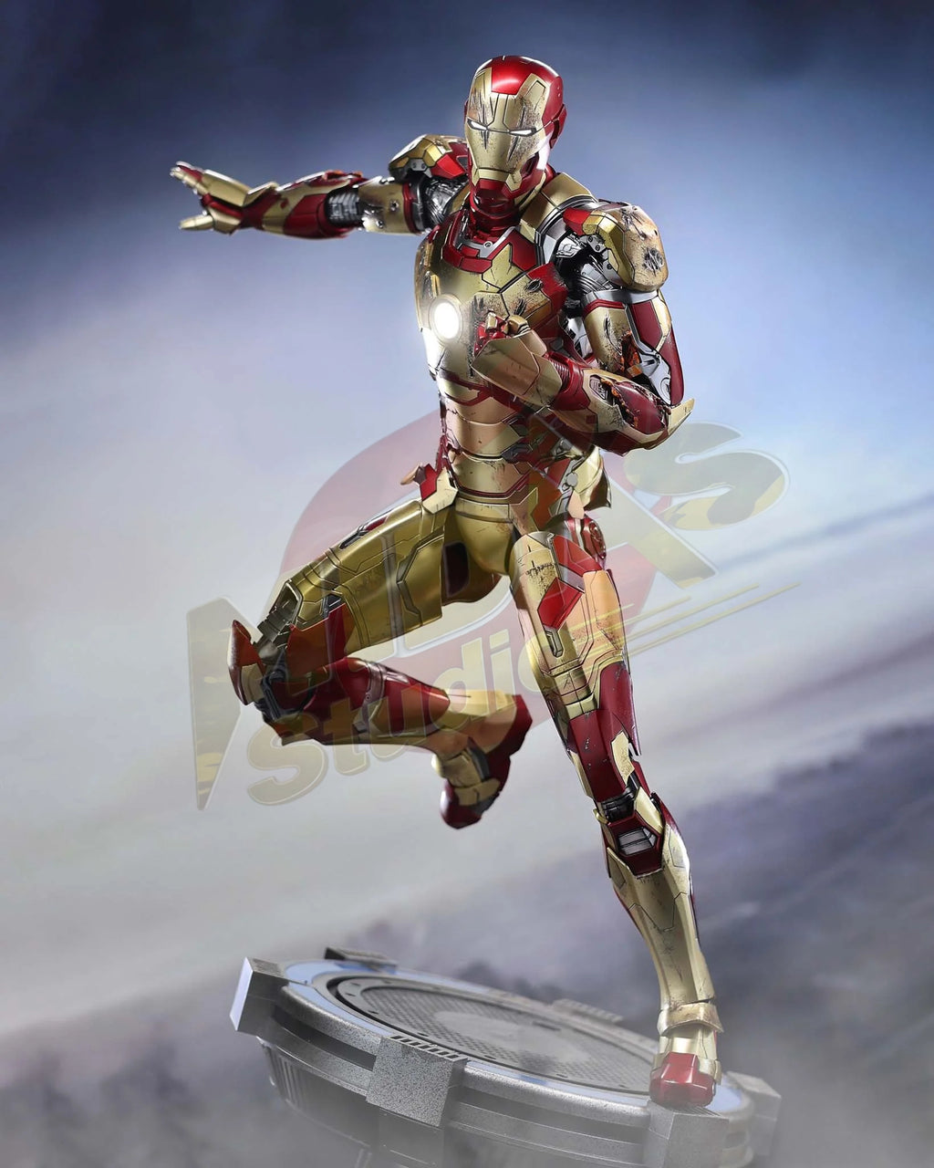 Brand New🔥 Hot Toys 1/6 Scale Marvel Iron Man 3 Iron Man Mark 42 (2.0) Collectible Figure (Deluxe Version, Special Edition, MMS759D66B)