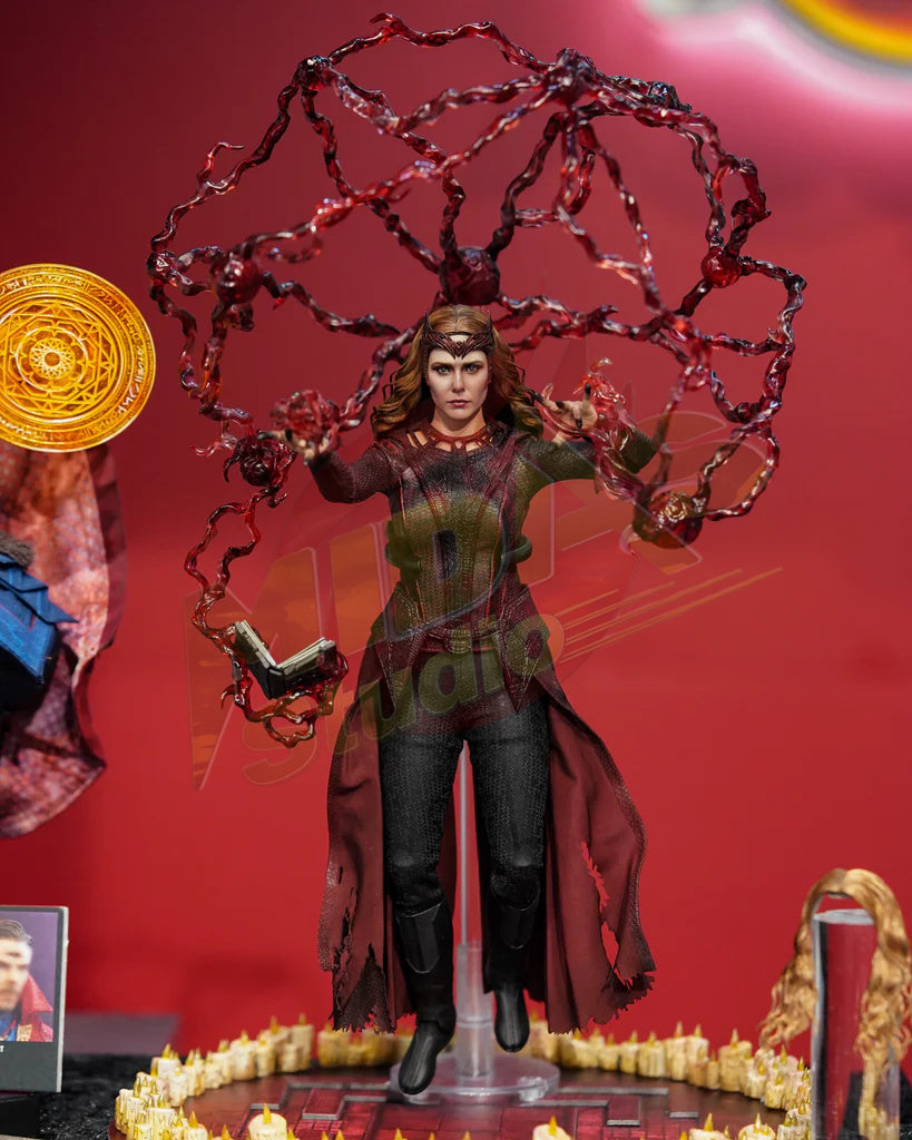 Brand New🔥 Hot Toys 1/6 Scale Doctor Strange in the Multiverse of Madness - The Scarlet Witch Collectible Figure (Deluxe Version, MMS653)