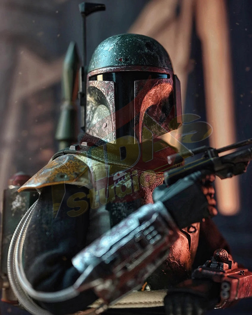 Brand New🔥 Hot Toys 1/6 Scale Star Wars: The Mandalorian Boba Fett Collectible Figure (Deluxe Version, TMS034)