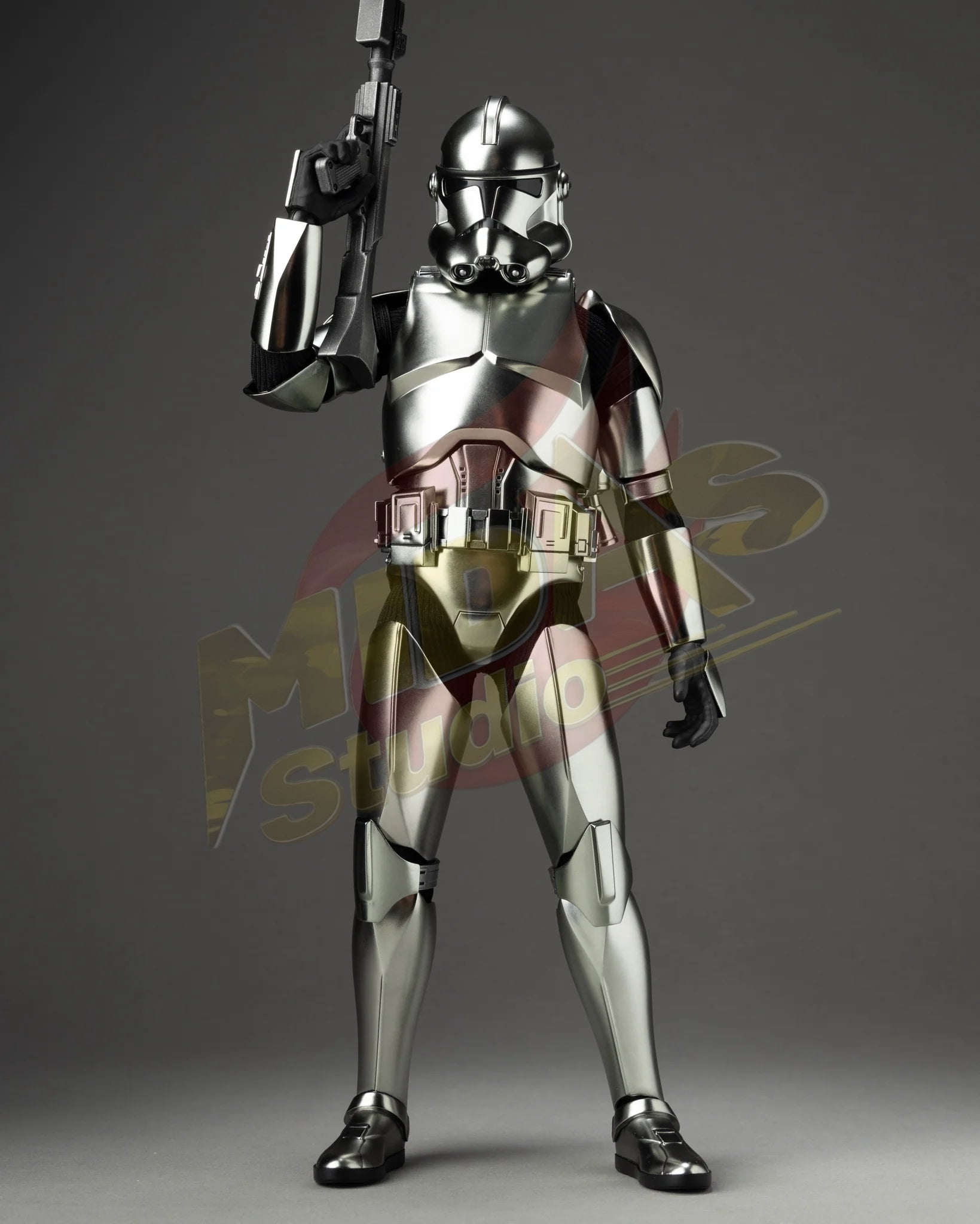Brand New🔥 Hot Toys MMS643 Star Wars Clone Trooper Chrome Version 1/6 Scale Collectible Figure Set
