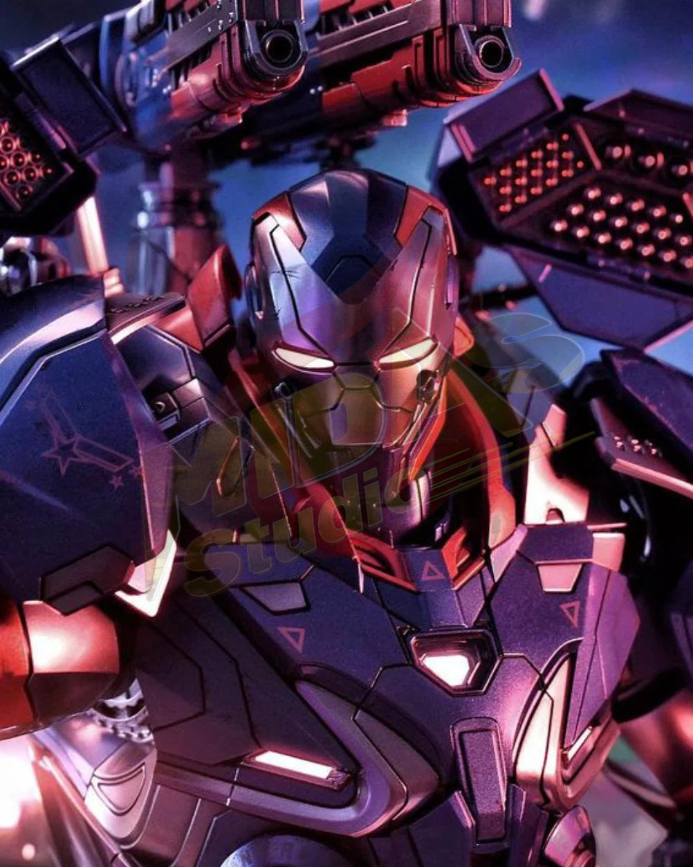 Brand New🔥 Hot Toys MMS547D34 Avengers Endgame Iron Patriot 1/6 Scale Collectible Figure Set