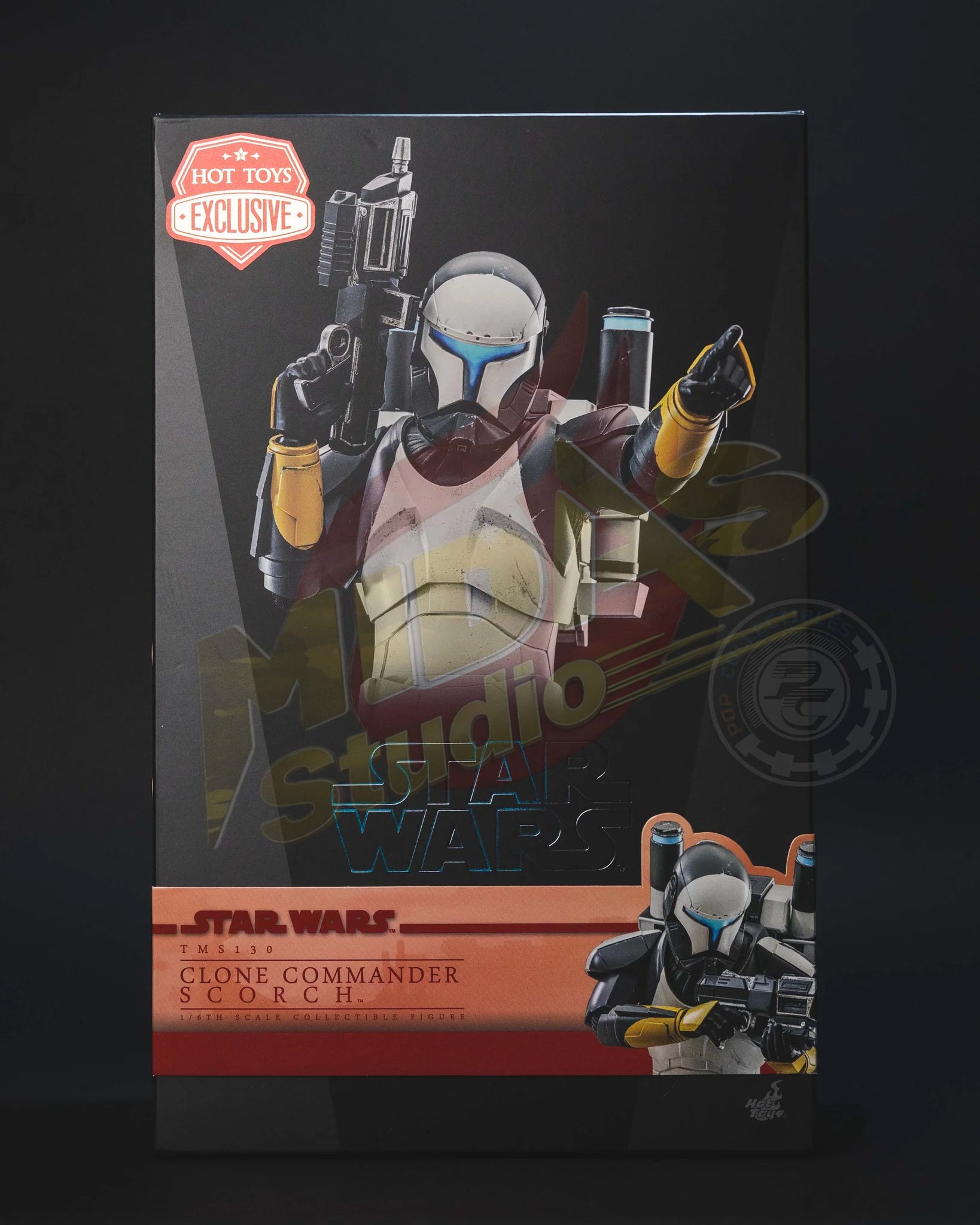 Brand New🔥 Hot Toys 1/6 Scale Star Wars The Bad Batch Clone Commando Scorch Collectible Figure (TMS130, Exclusive Limited Edition)