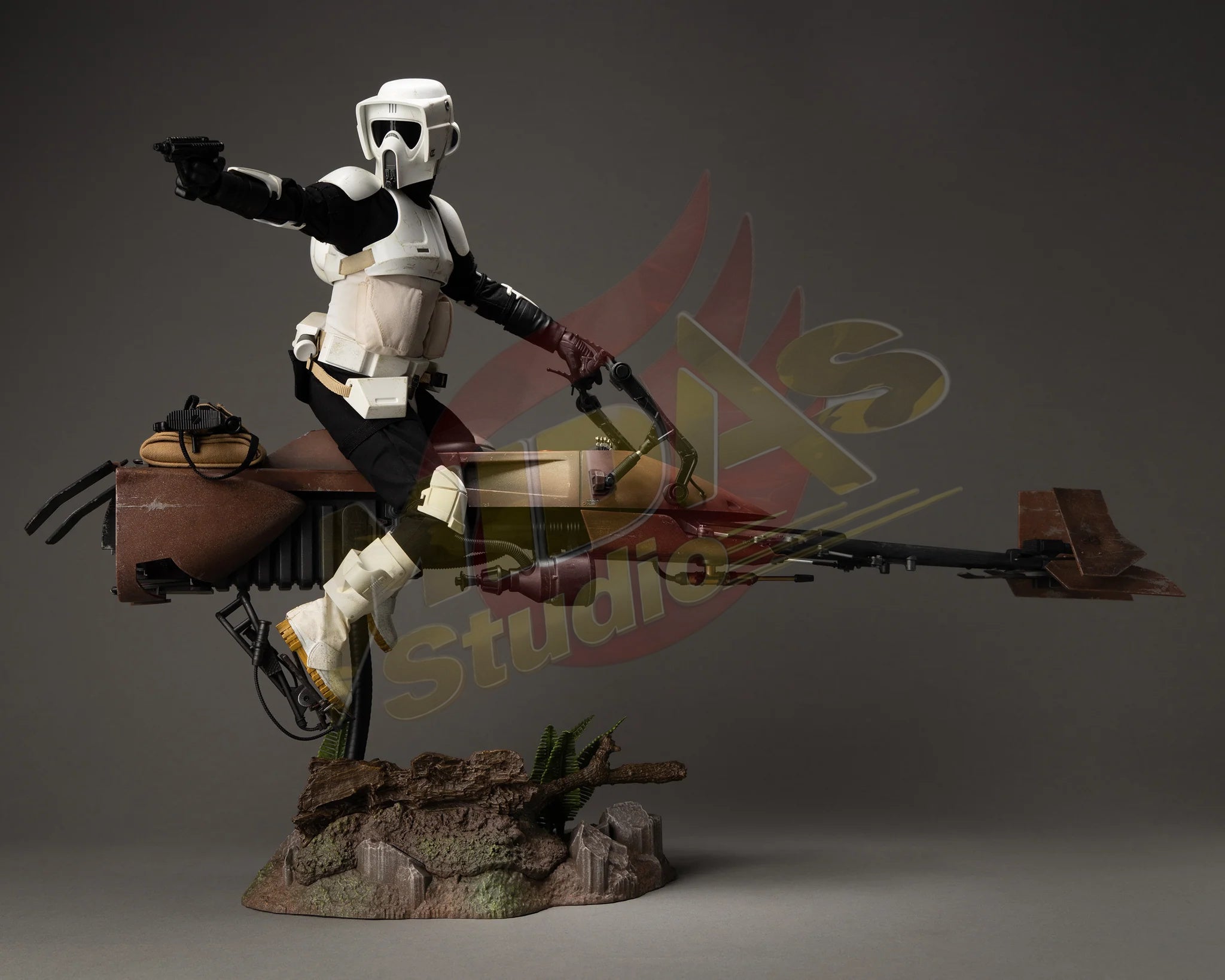Brand New🔥 Hot Toys MMS612 Star Wars Return of the Jedi Scout Trooper and Speeder Bike 1/6 Scale Collectible Figure Set
