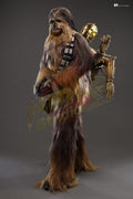 Brand New🔥 Hot Toys 1/6 Scale Star Wars: Episode V The Empire Strikes Back - Chewbacca with Disassembled C-3PO Collectible Figure (MMS766)