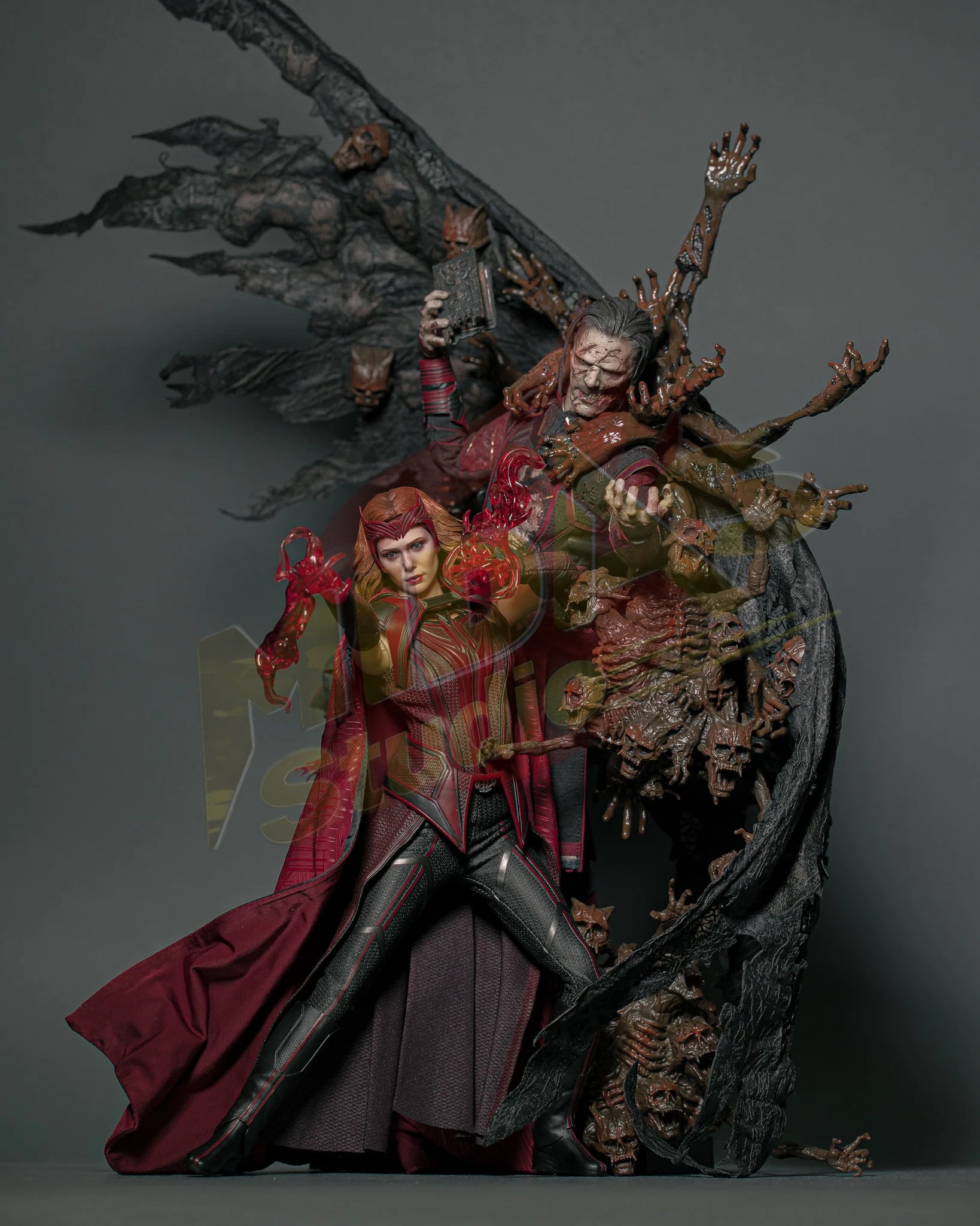 Brand New🔥 Hot Toys MMS654 Doctor Strange in the Multiverse of Madness Dead Strange 1/6 Scale Collectible Figure Set