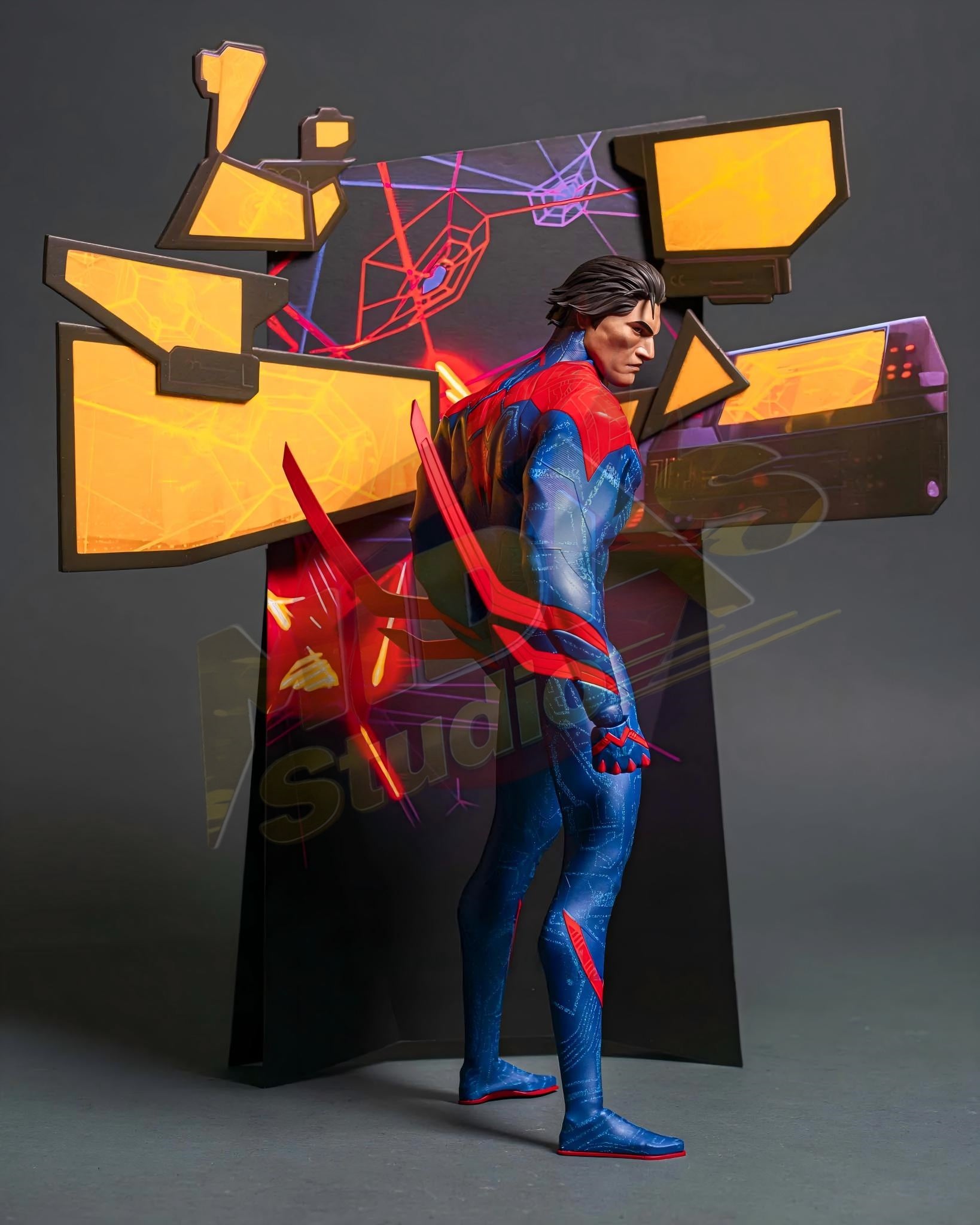 Brand New🔥 Hot Toys 1/6 Scale Spider-Man: Across The Spider-Verse Spider-Man 2099 Collectible Figure (MMS711)