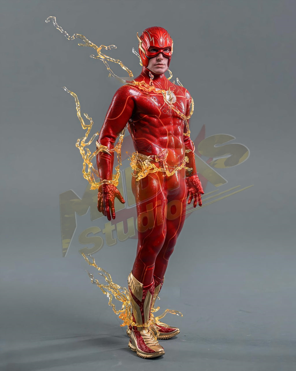 Brand New🔥 Hot Toys 1/6 Scale The Flash – The Flash Collectible Figure (Special Version with The Life Size The Flash Signet Ring, MMS713B)