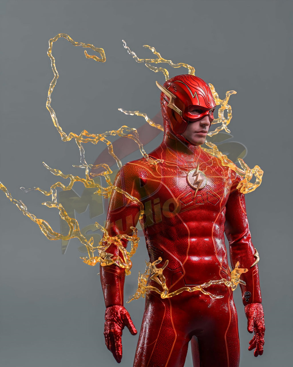 Brand New🔥 Hot Toys 1/6 Scale The Flash – The Flash Collectible Figure (Special Version with The Life Size The Flash Signet Ring, MMS713B)