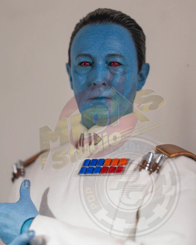Brand New🔥 Hot Toys TMS116 Star Wars Ahsoka Grand Admiral Thrawn 1/6 Scale Collectible Figure Set