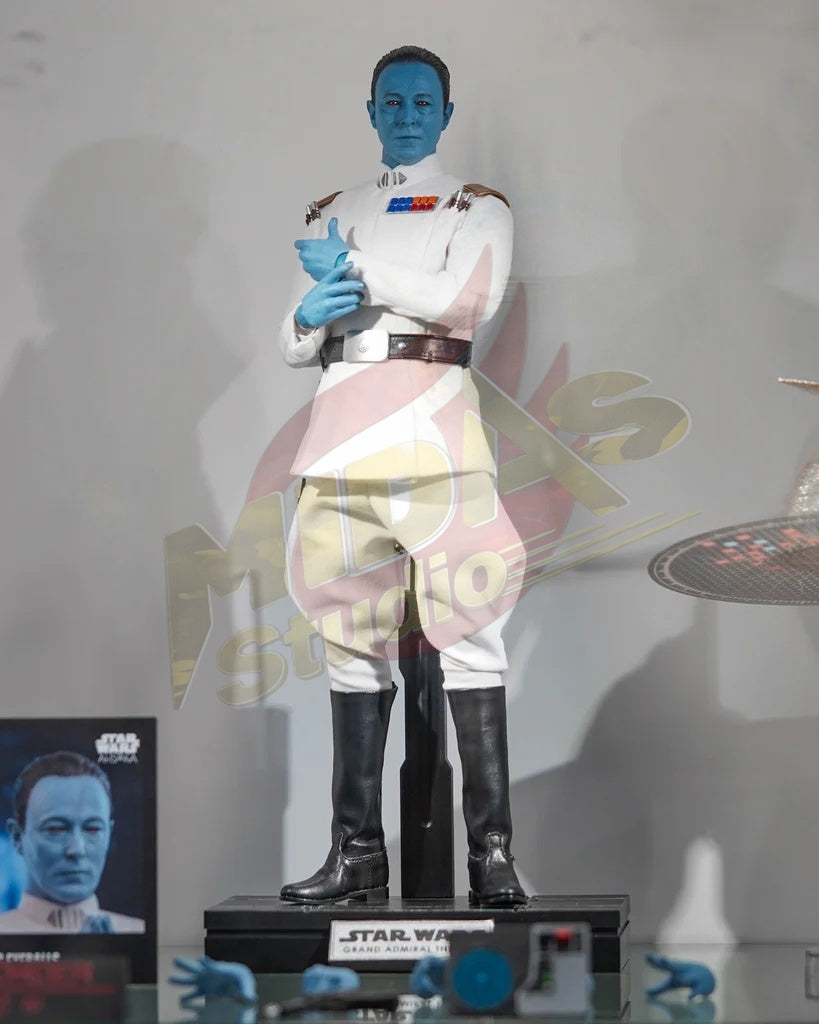 Brand New🔥 Hot Toys TMS116 Star Wars Ahsoka Grand Admiral Thrawn 1/6 Scale Collectible Figure Set