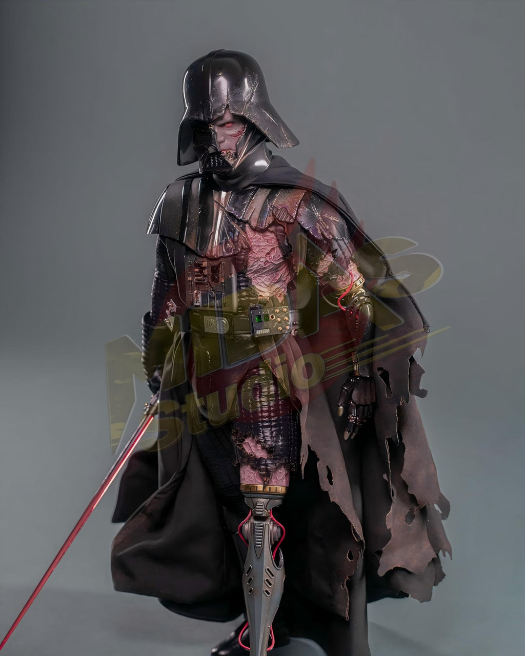 Brand New🔥 Hot Toys 1/6 Scale Star Wars Darth Vader (Battle Damaged, Deluxe Version, Special Edition) Collectible Figure (DX45B)
