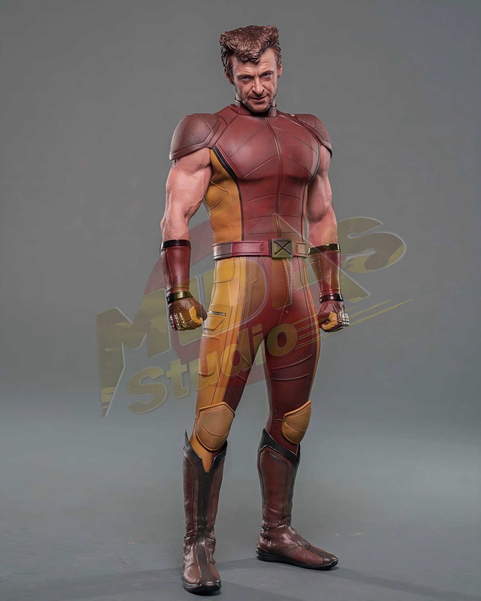 Brand New🔥 Hot Toys 1/6 Scale Deadpool & Wolverine - Wolverine (Classic Brown and Tan) Collectible Figure (Hot Toys Exclusive, MMS831)