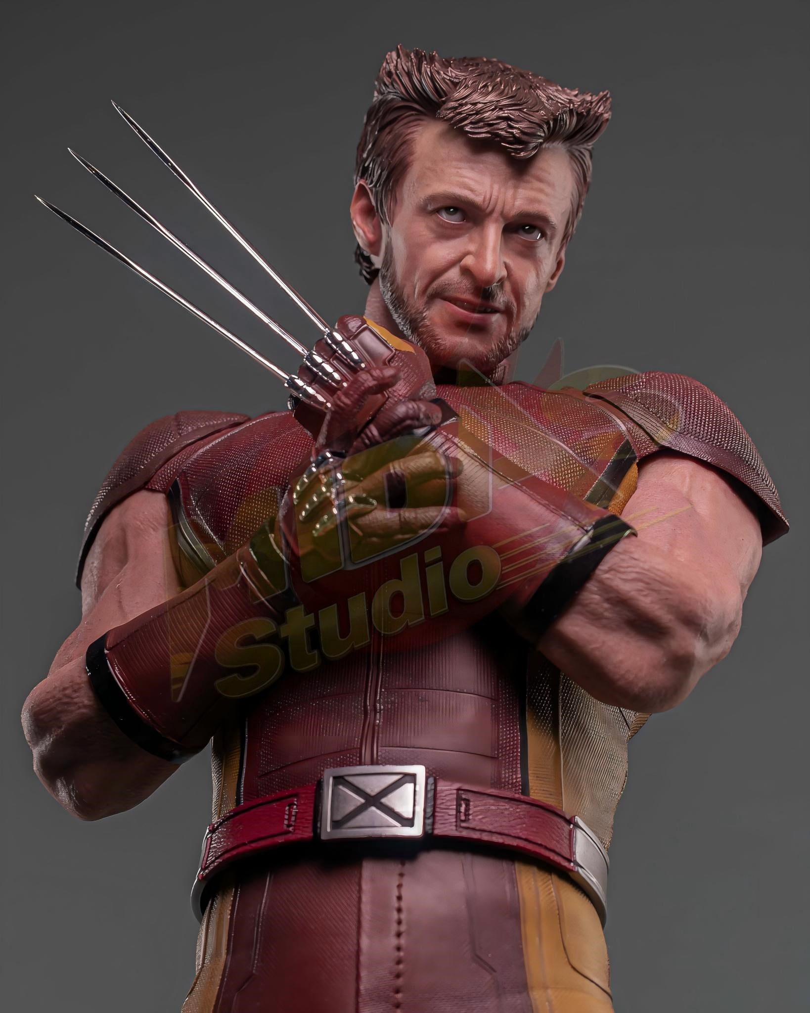Brand New🔥 Hot Toys 1/6 Scale Deadpool & Wolverine - Wolverine (Classic Brown and Tan) Collectible Figure (Hot Toys Exclusive, MMS831)