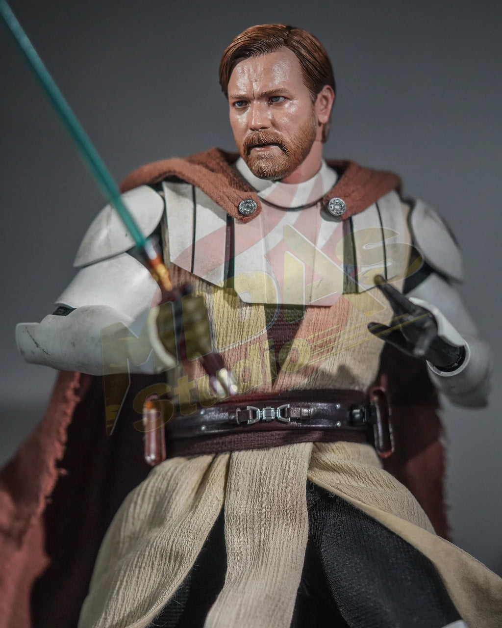 Brand New🔥 Hot Toys 1/6 Scale Star Wars: The Clone Wars Obi-Wan Kenobi Collectible Figure (TMS095)