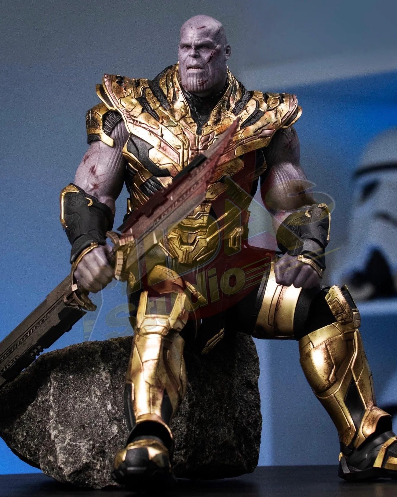 Brand New🔥 Hot Toys MMS564 Avengers Endgame Thanos Battle Damaged Version 1/6 Scale Collectible Figure Set
