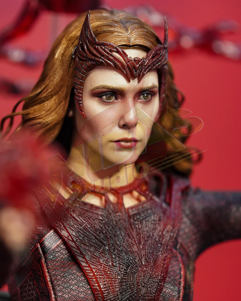 Brand New🔥 Hot Toys 1/6 Scale Doctor Strange in the Multiverse of Madness - The Scarlet Witch Collectible Figure (Deluxe Version, MMS653)