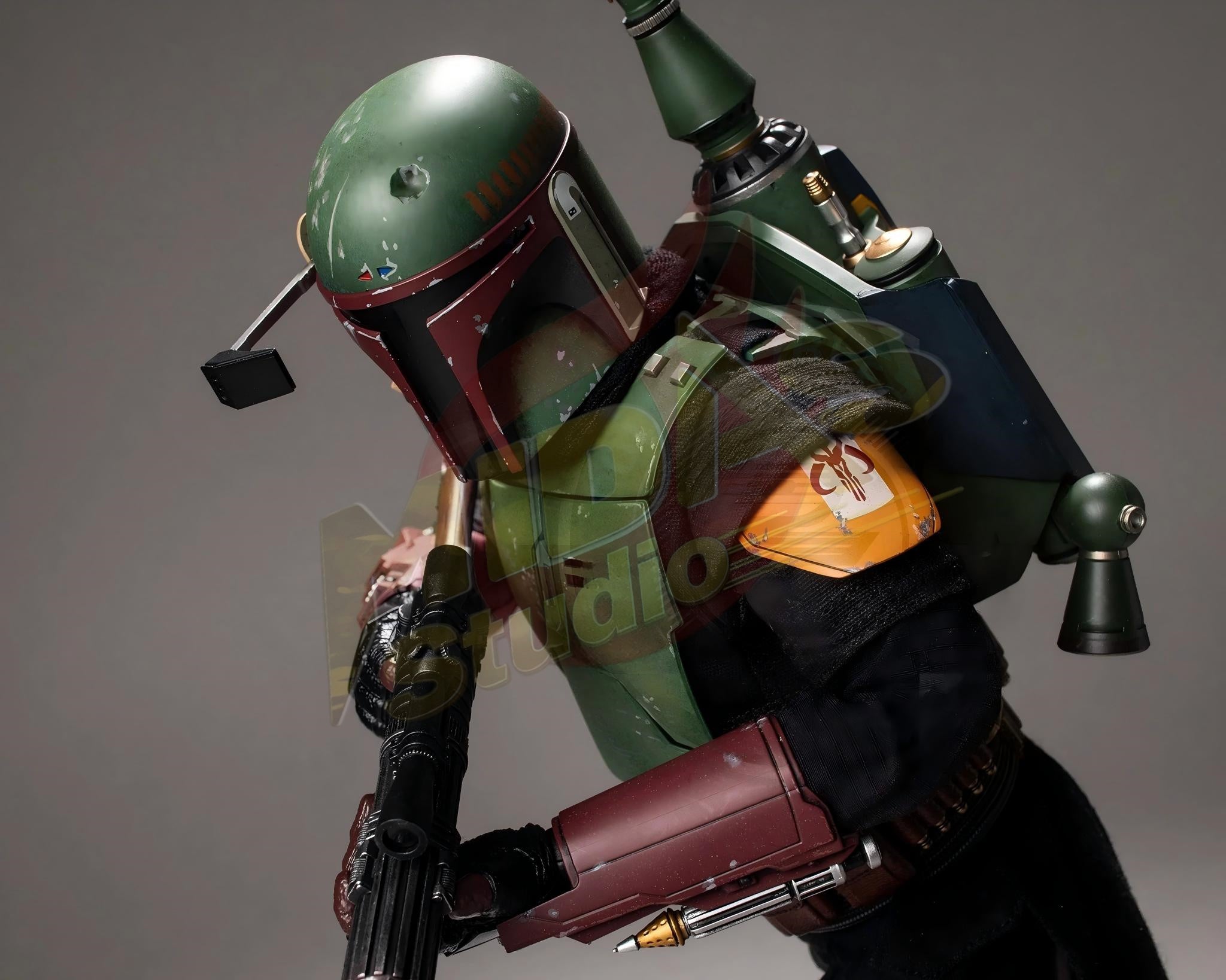 Brand New🔥 Hot Toys 1/6 Scale Star Wars: The Book of Boba Fett Boba Fett Collectible Figure (TMS078)
