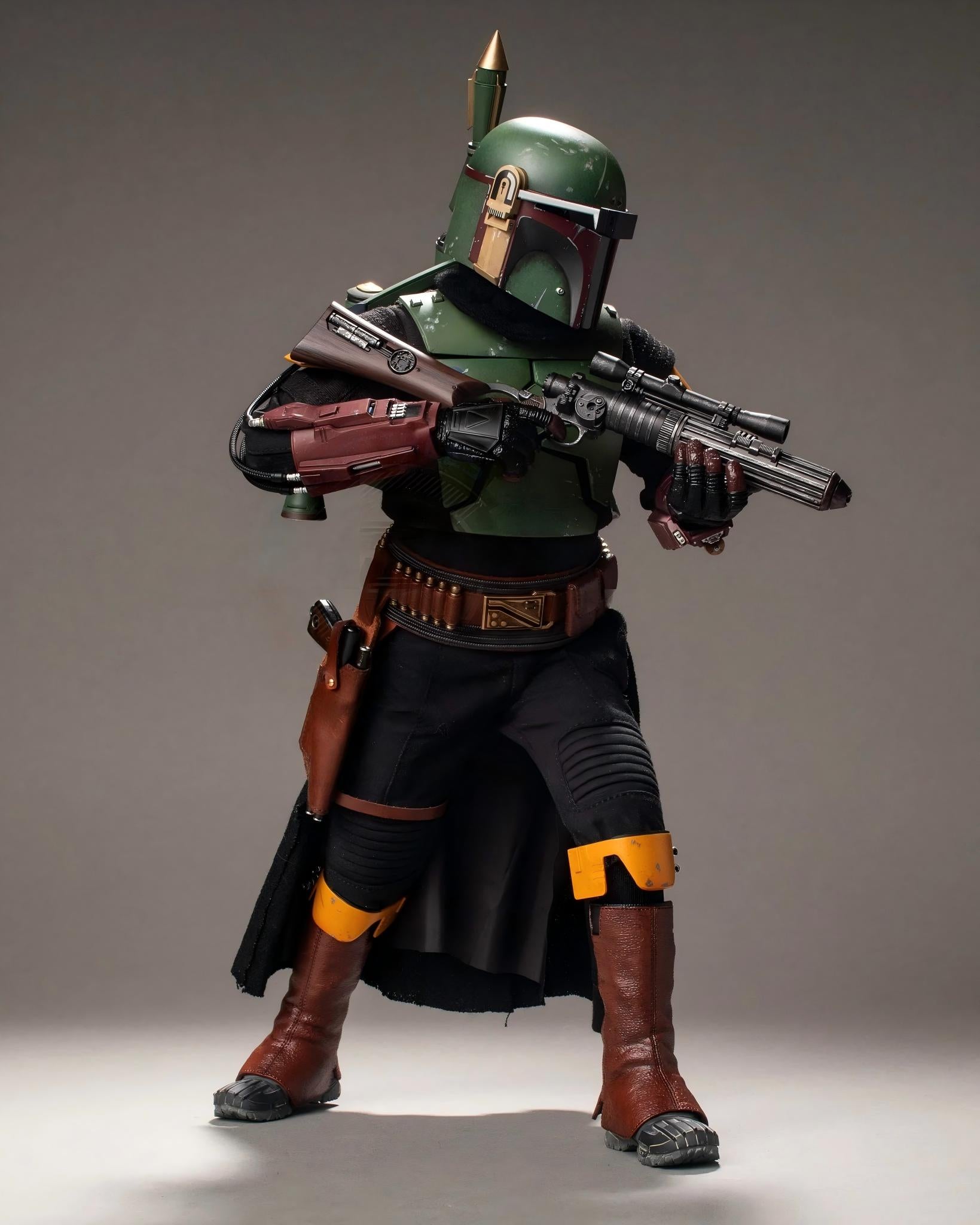 Brand New🔥 Hot Toys 1/6 Scale Star Wars: The Book of Boba Fett Boba Fett Collectible Figure (TMS078)