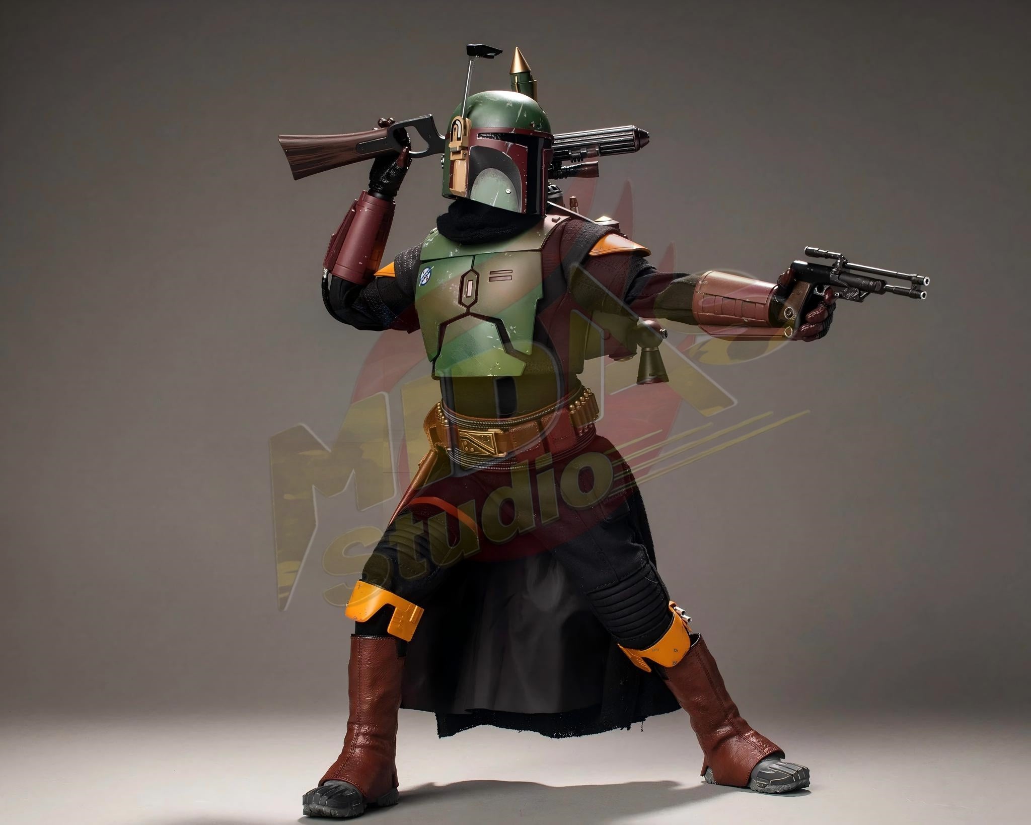 Brand New🔥 Hot Toys 1/6 Scale Star Wars: The Book of Boba Fett Boba Fett Collectible Figure (TMS078)